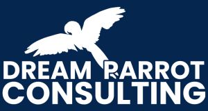Logo - DP Consulting - Blue BKG